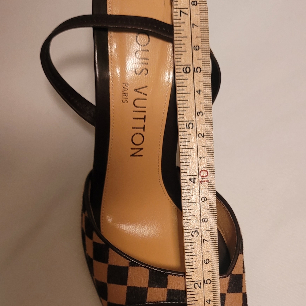 Louis Vuitton Brown Damier Women's Shoes Size 35.5 - Picture 16 of 16